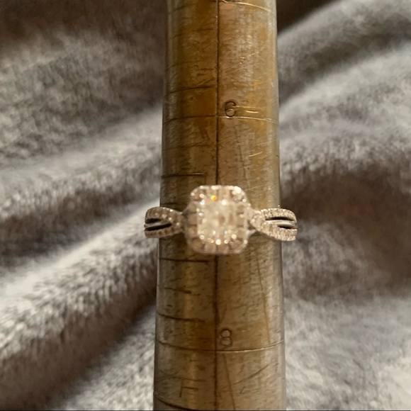 Diamond 1 Ct Diamond Ring 14 Kt White Gold - Picture 4 of 5